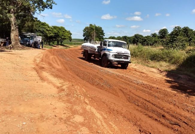  Prefeitura realiza melhorias na zona rural, Estrada da Nove de Julho