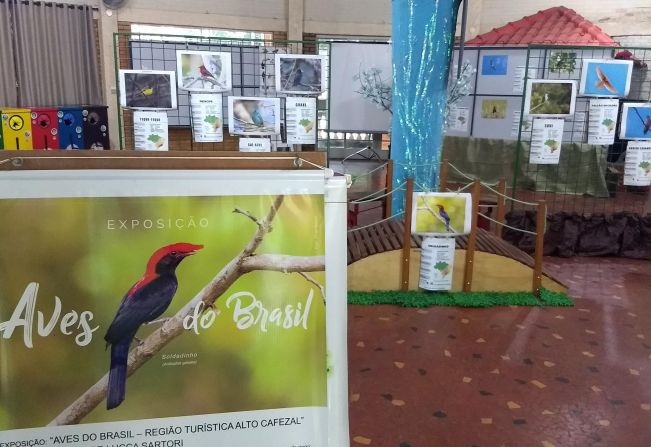 Bosque de Garça recebe exposição itinerante de fotografias de aves