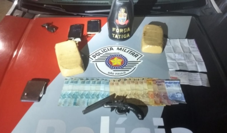  Garcense é preso pela PM em Marília com entorpecentes, dinheiro e arma de fogo