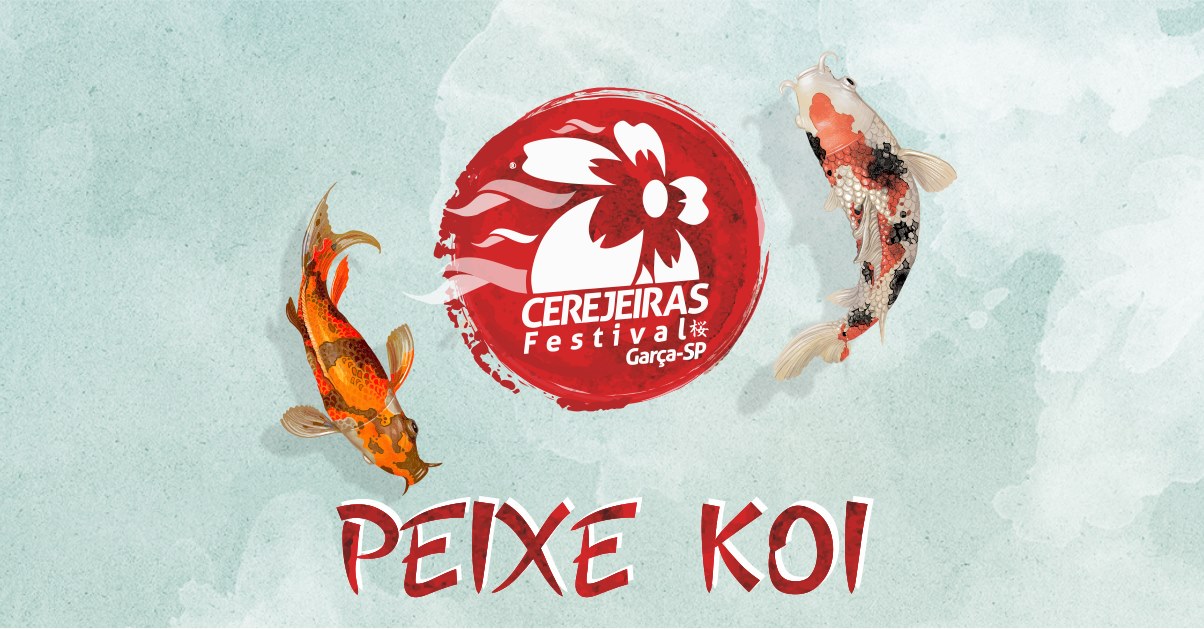 Peixe Koi será tema do Cerejeiras Festival 2019