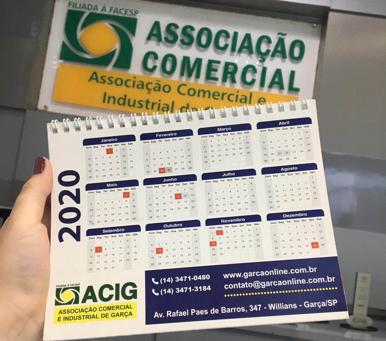 Acig discute hoje calendário do comércio para 2020