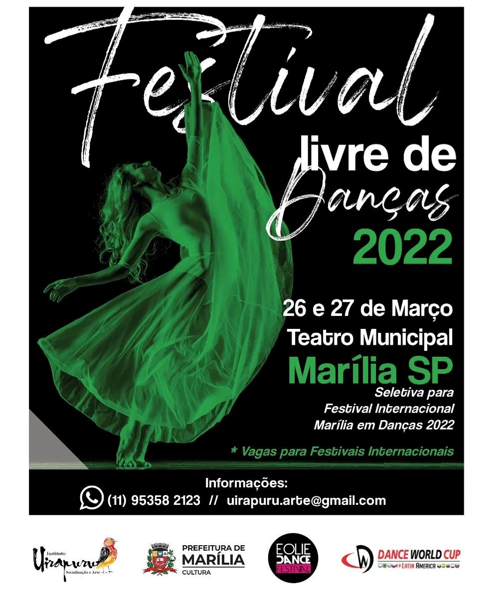 Festival Livre de Dança Marília 2022 acontecerá no Teatro Municipal em março