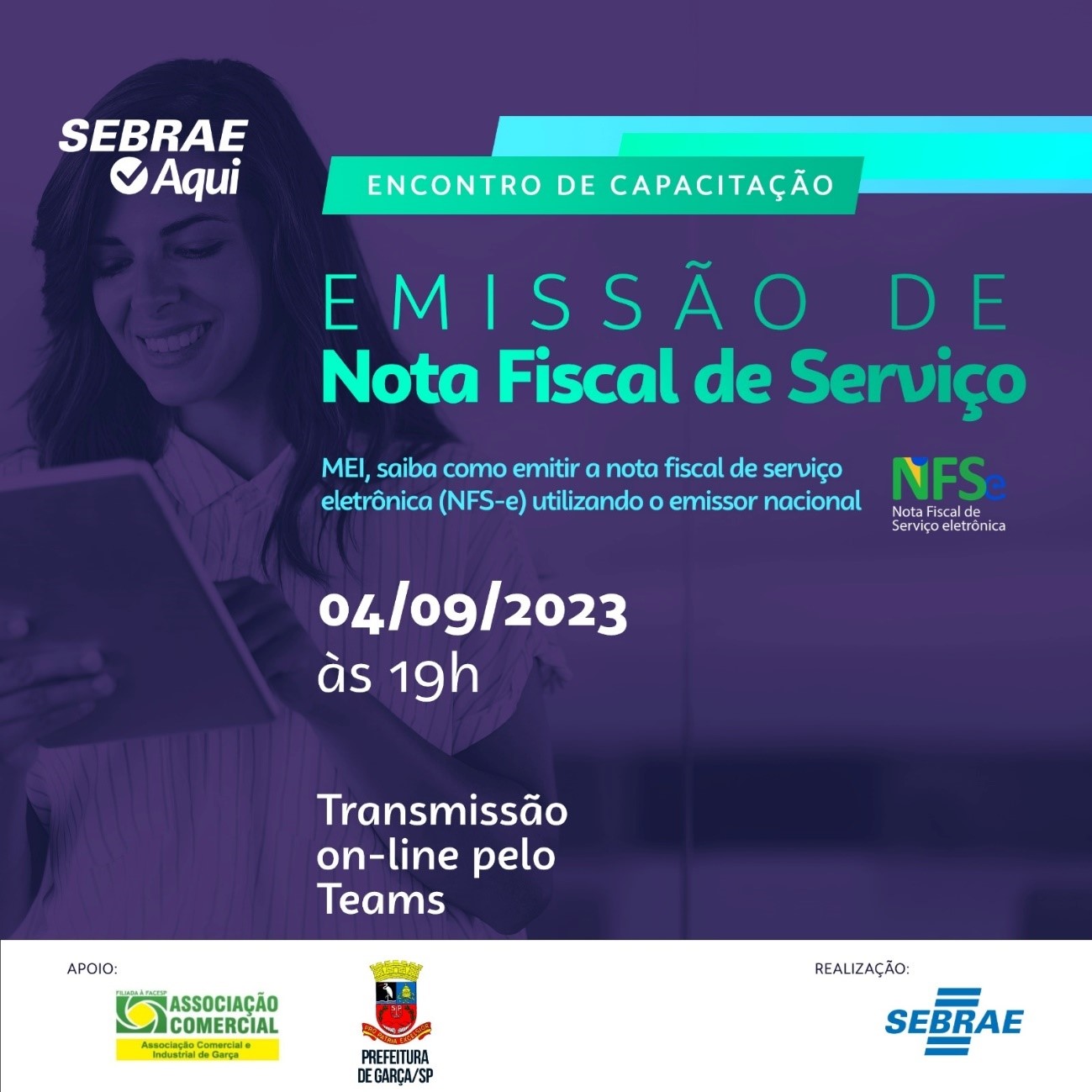 Palestra: Nota Fiscal de Serviço Eletrônica - NFS-e do MEI - Município de  Irati