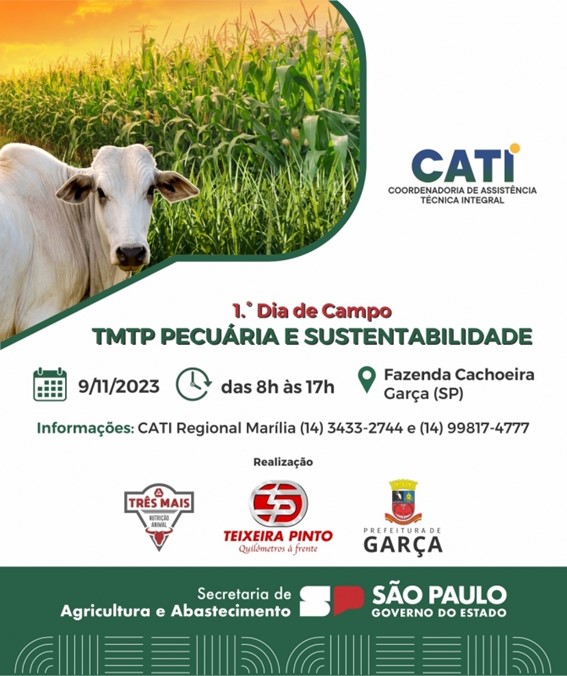 Amanhã tem o 1º Dia de Campo TMTP Pecuária e Sustentabilidade