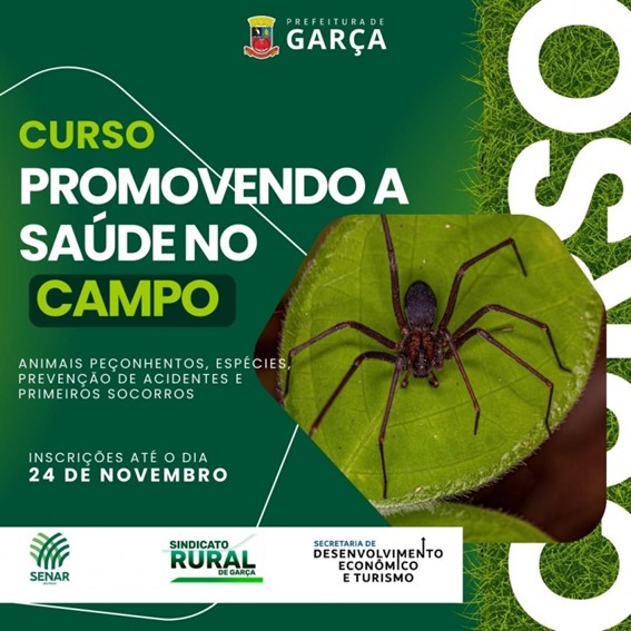  Abertas inscrições para curso gratuito “Promovendo a Saúde no Campo”