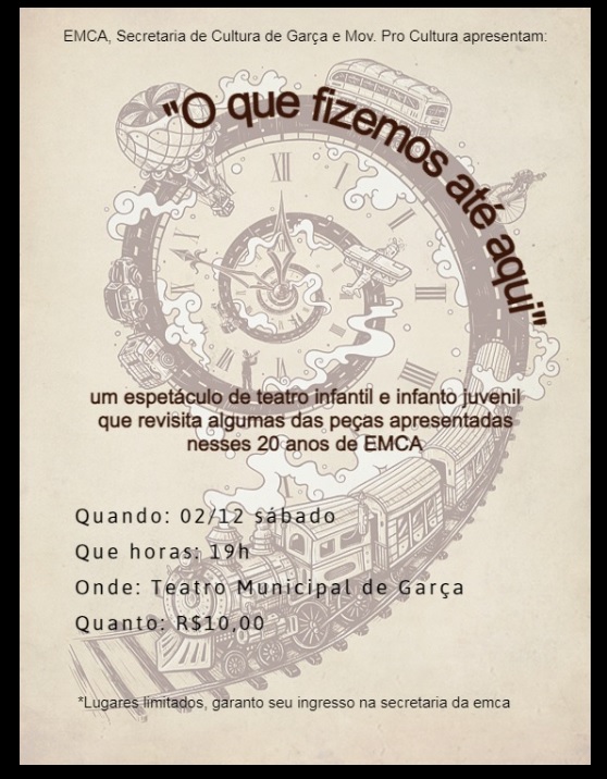“O que fizemos até aqui”: espetáculo será apresentado no próximo sábado no Teatro Municipal 