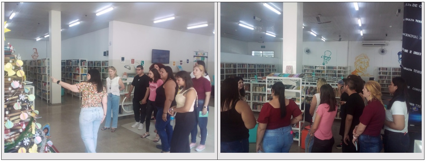 Biblioteca recebe visita de alunos do curso de enfermagem da ETEC MAM