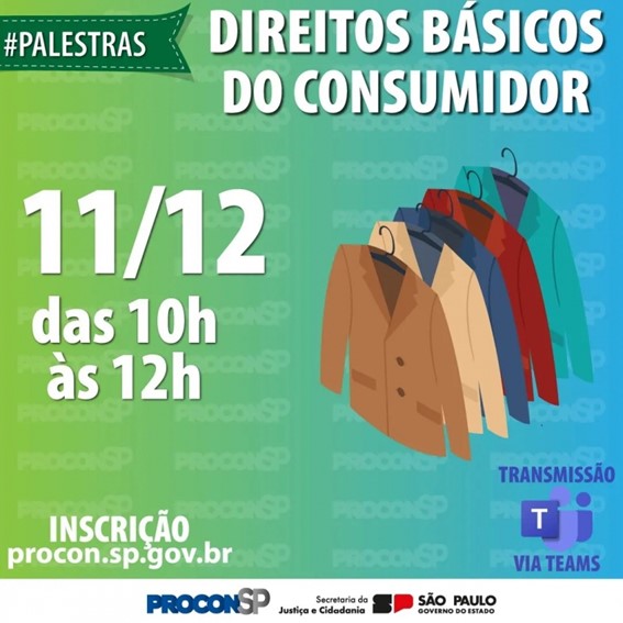  Procon SP realiza palestra online Direitos Básicos do Consumidor