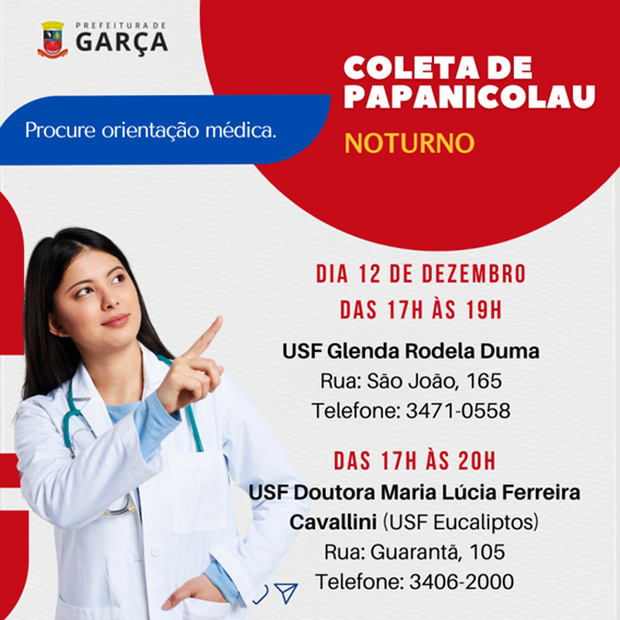  Papanicolau: Glenda e Eucaliptos terão ação de coleta noturna hoje