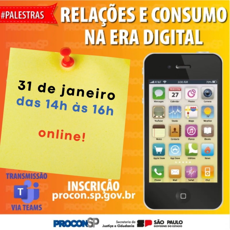 PROCON SP realiza hoje palestra sobre relações e consumo na era digital