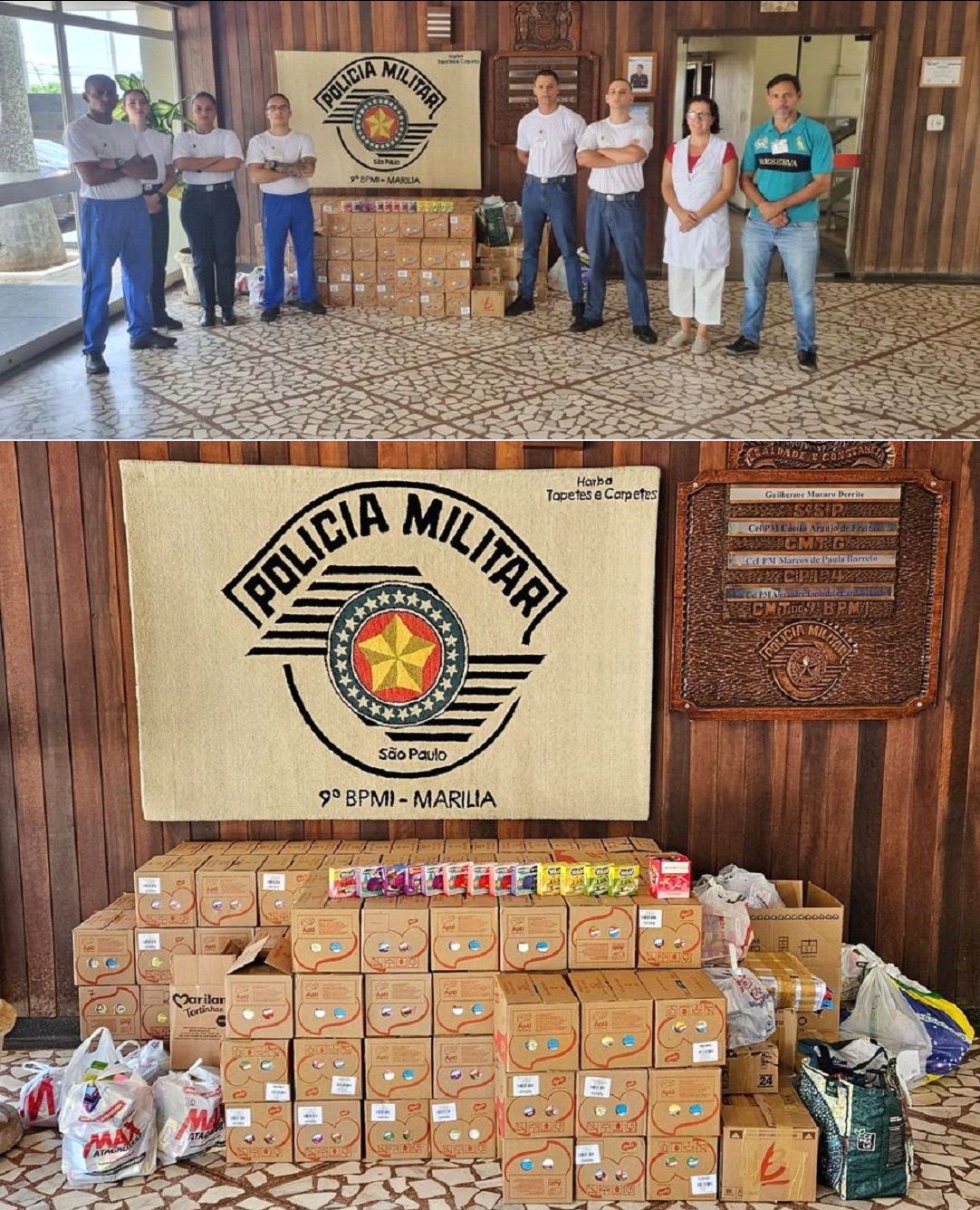  9º Batalhão De Polícia Militar do Interior arrecada mais de 12 mil caixas de gelatina em apoio as crianças em tratamento ao câncer