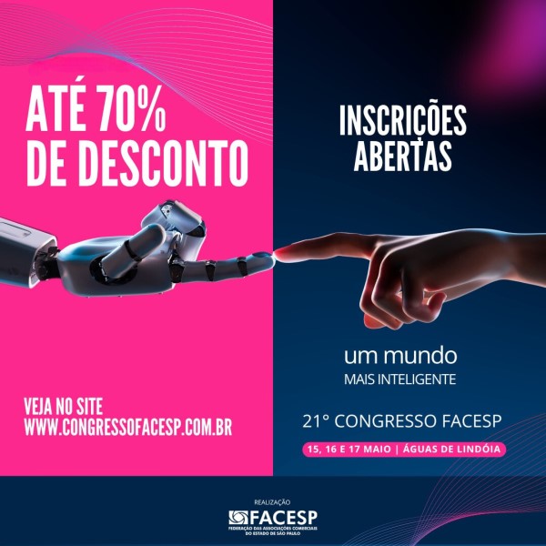 Inscrições abertas para o 21º Congresso da Facesp