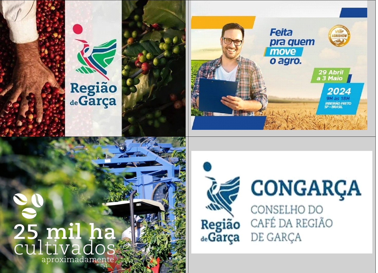 Garça representa IG da Região de Garça na Agrishow 2024