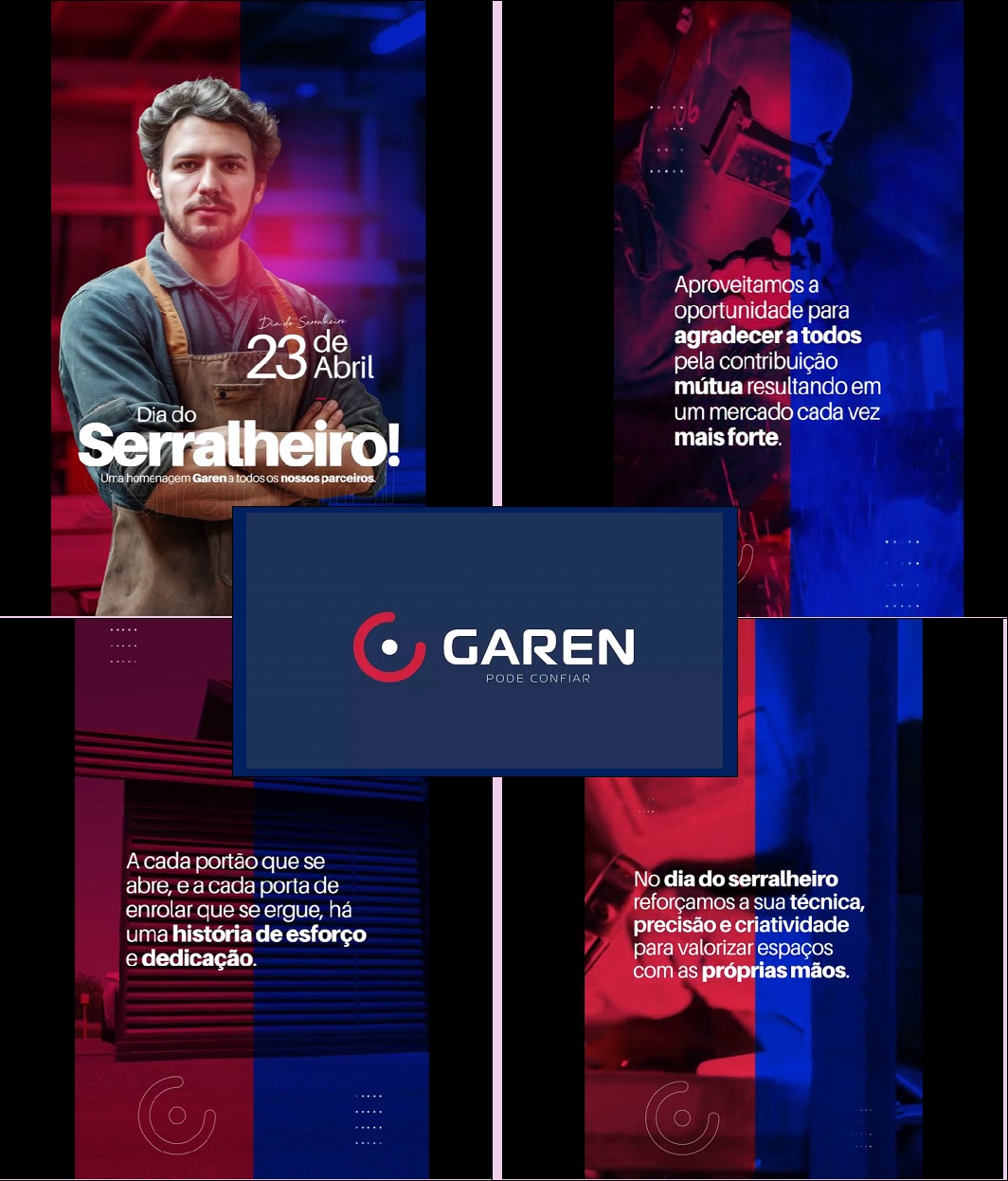 Garen homenageia os serralheiros pelo “Dia do Serralheiro”