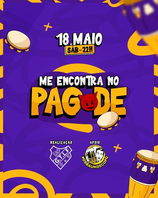  Festa "Me Encontra no Pagode" acontece no dia 18 de maio e movimenta as redes sociais: 1º lote de ingressos já está à venda