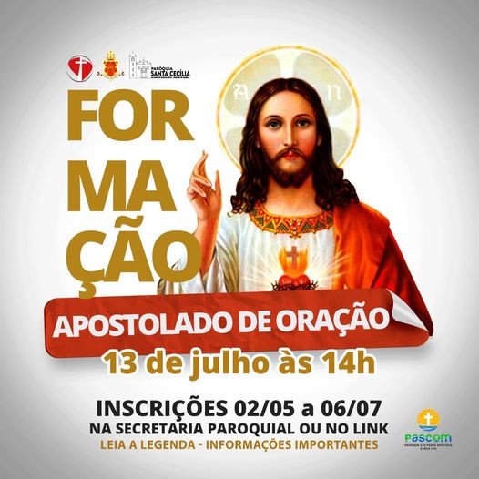 Paróquia de São Pedro Apóstolo, em Garça, promove “Curso de Formação Apostolado de Oração”