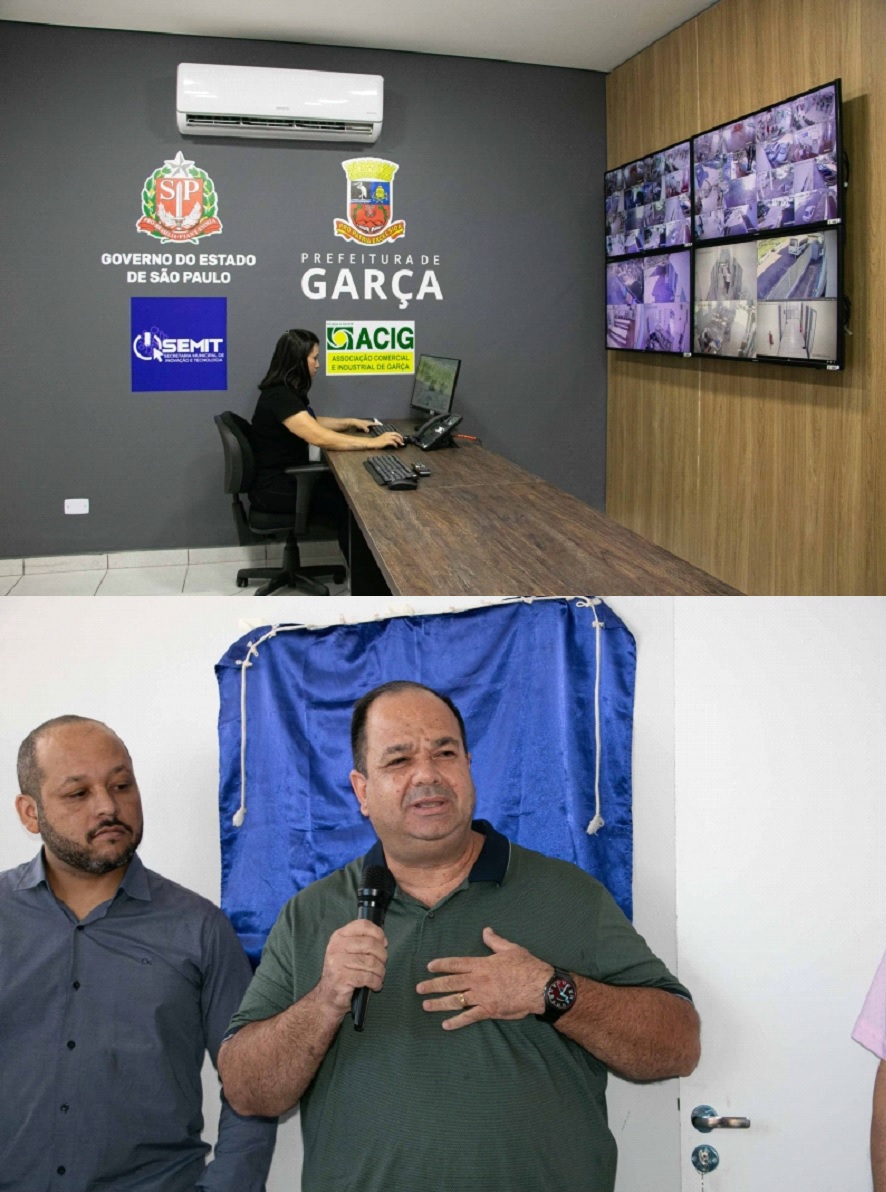 Garça inaugura nova sede da Secretaria de Inovação e Tecnologia e moderno Centro de Monitoramento por Imagens 