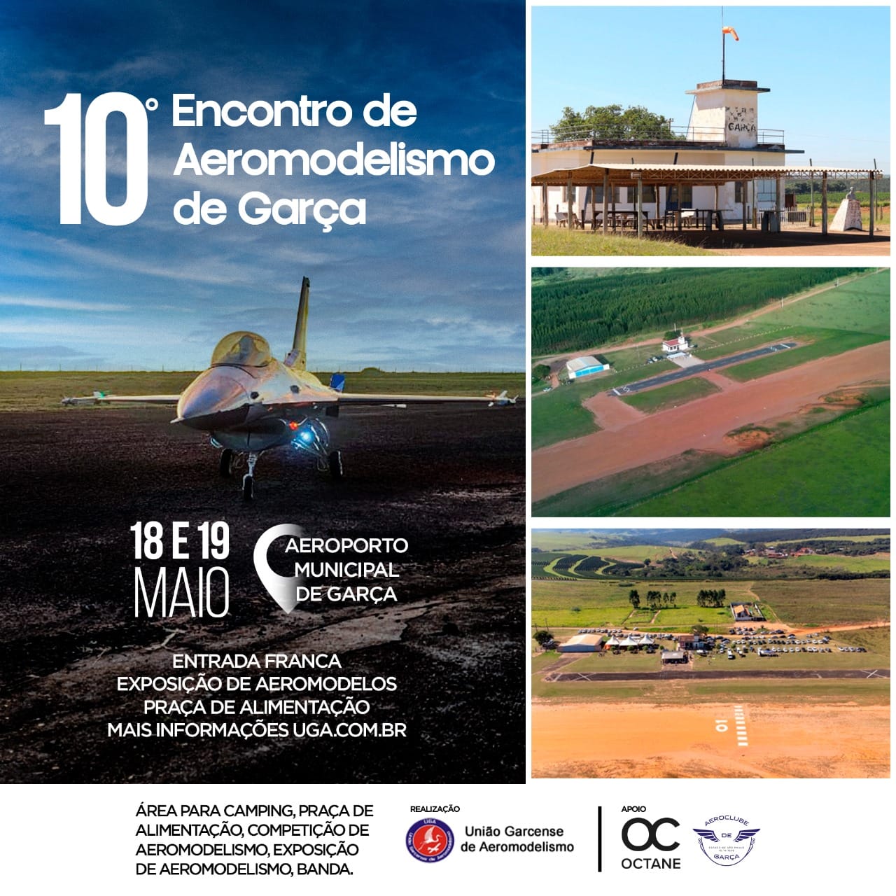  10º Encontro de Aeromodelismo de Garça acontece no próximo final de semana