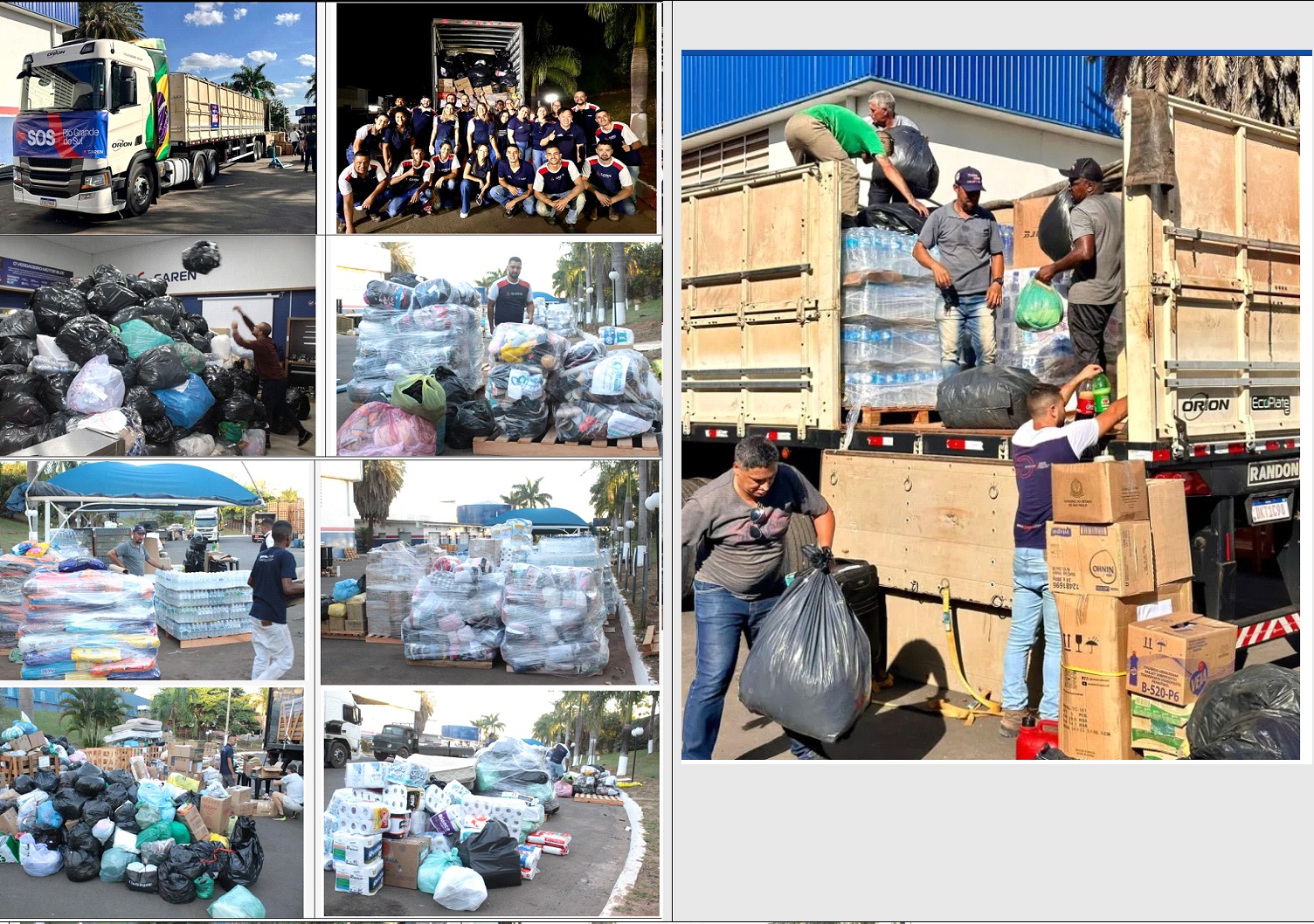   Garcenses enviaram mais de 100 toneladas de doações às vítimas das chuvas 