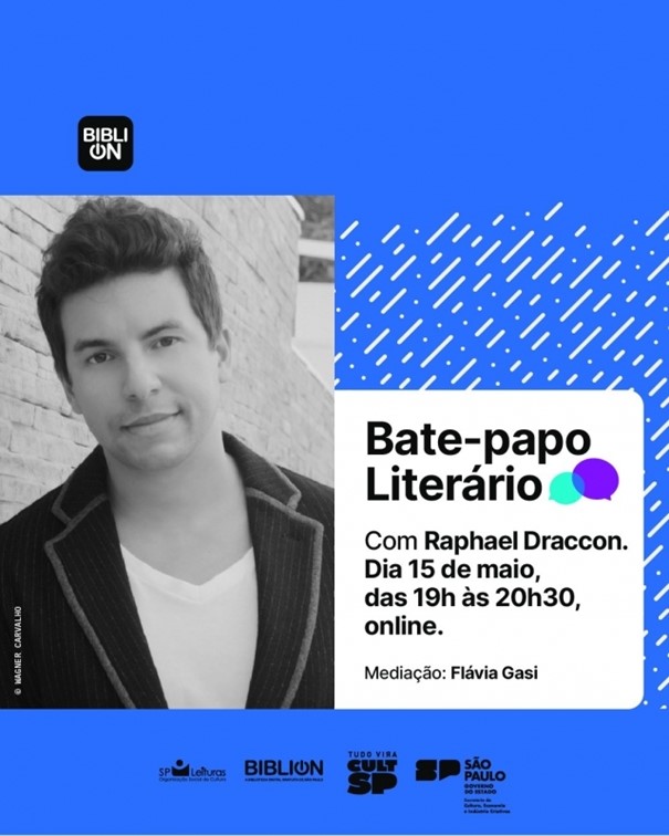 Biblion: hoje tem bate-papo literário com o autor Raphael Draccon