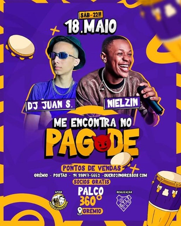 “Me Encontra no Pagode" acontece no próximo sábado: mais uma grande festa em Garça