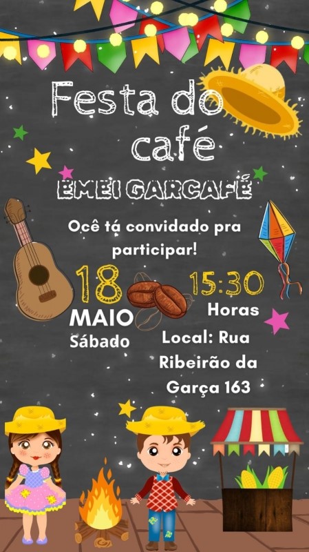 EMEI Garçafé realiza a “Festa do Café” neste sábado