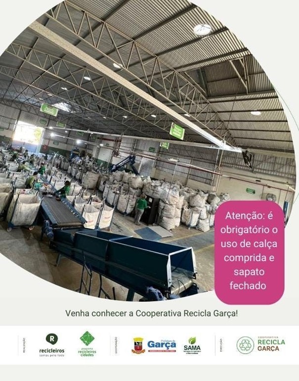  Recicla Garça recebe visitação no Dia Mundial da Reciclagem