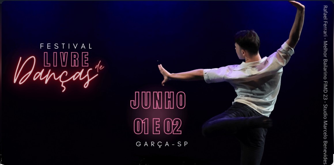  Teatro Municipal – Sala Miguel Mônico recebe Festival de Dança de Garça em junho 