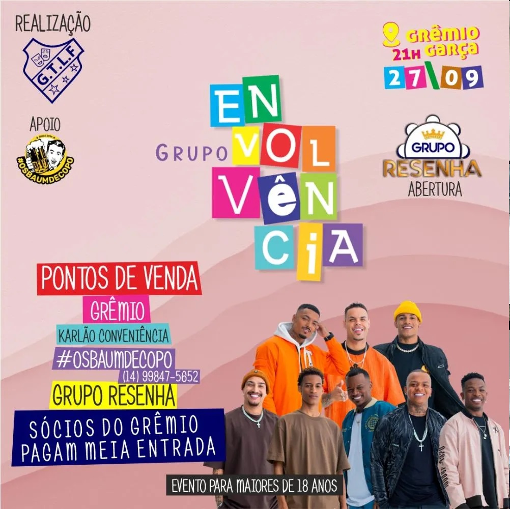 Últimos dias para garantir o 2º lote de ingressos do show do Envolvência no Grêmio: vendas até sábado 