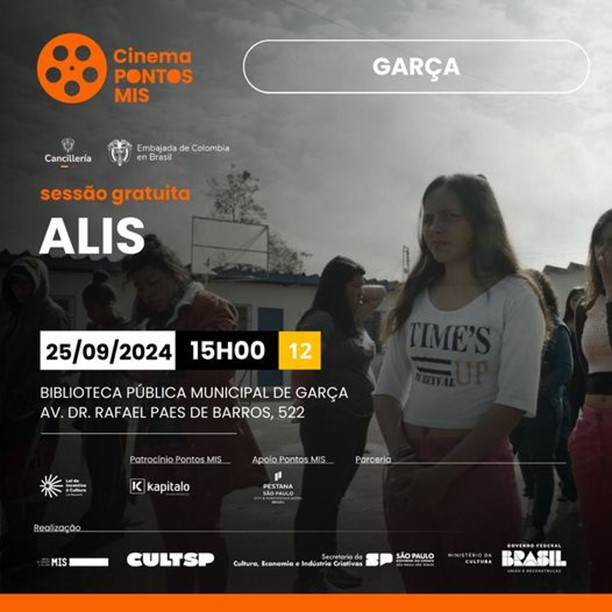 Pontos MIS: Biblioteca exibe filme o filme "Alis" na próxima quarta-feira