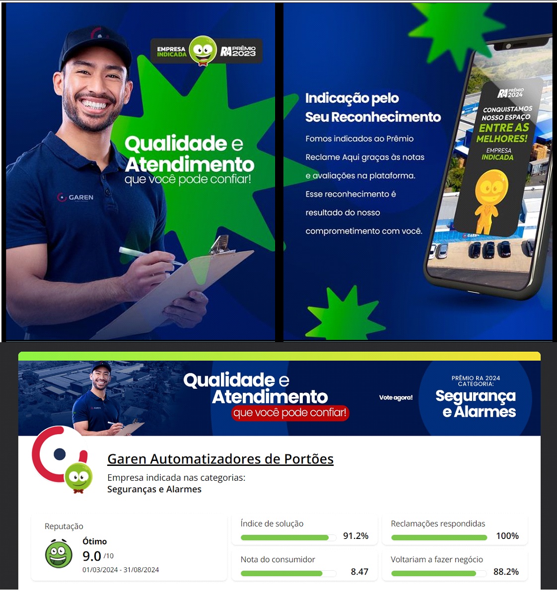 Garen: empresa garcense é indicada ao Prêmio Reclame Aqui! 