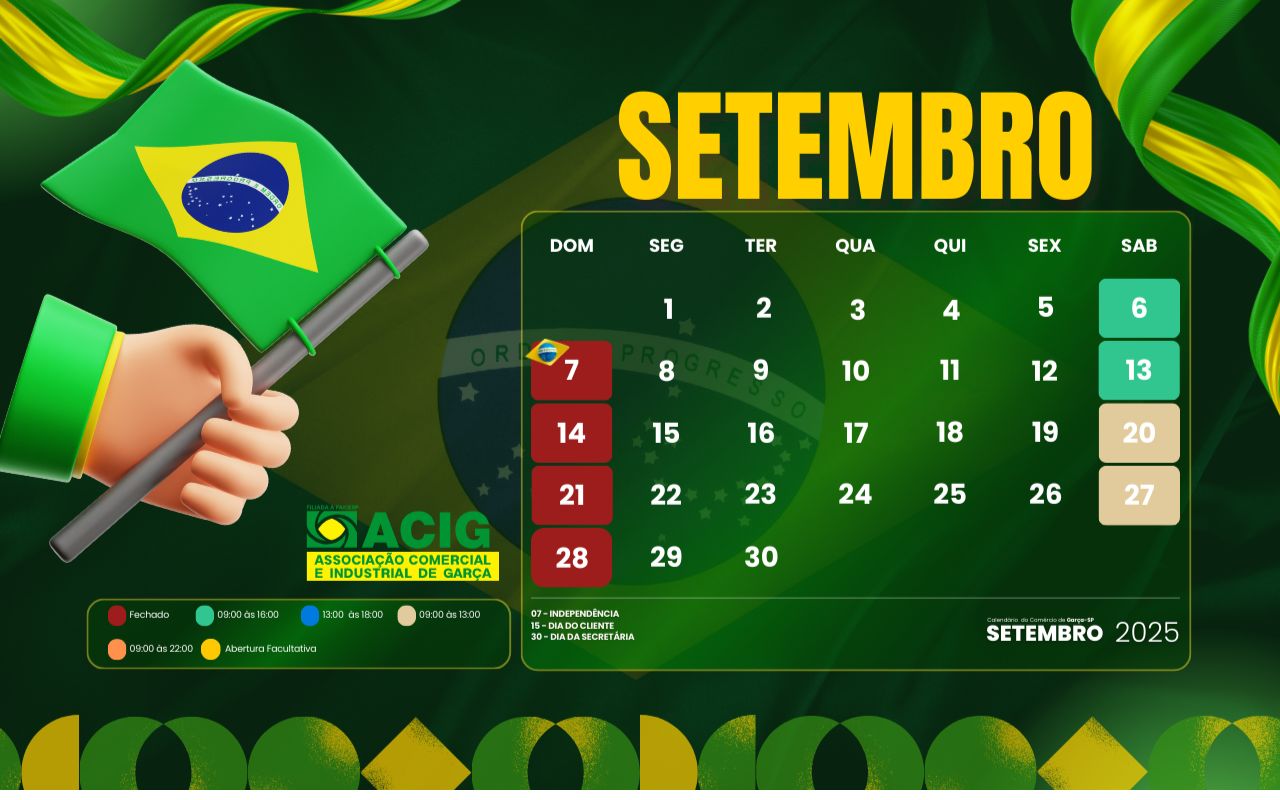 Calendário de Setembro