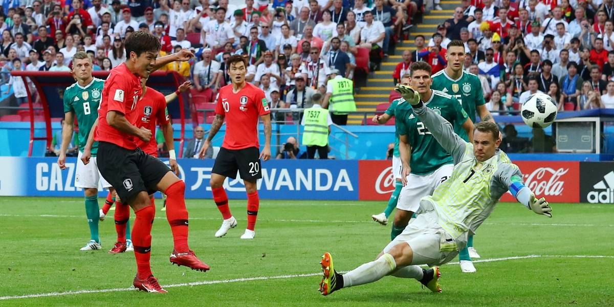 Alemanha perde por 2 x 0 para a Coreia e é eliminada da Copa do Mundo